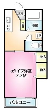 コーポプラグレスＡ棟の間取り