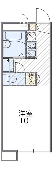 高松市東山崎町のアパートの間取り