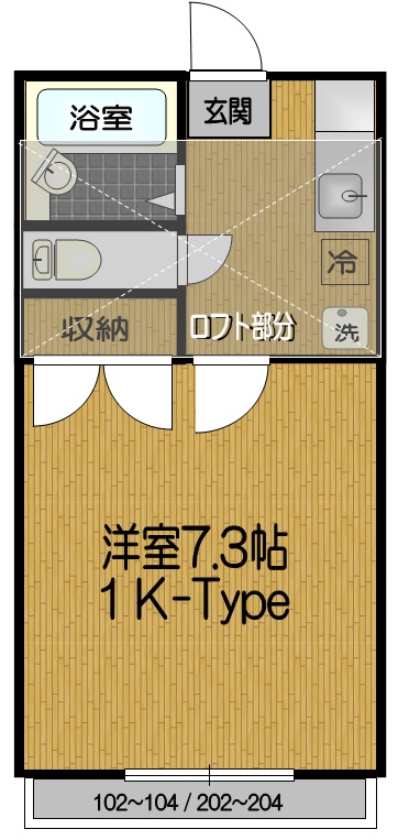 メゾンシンワの間取り