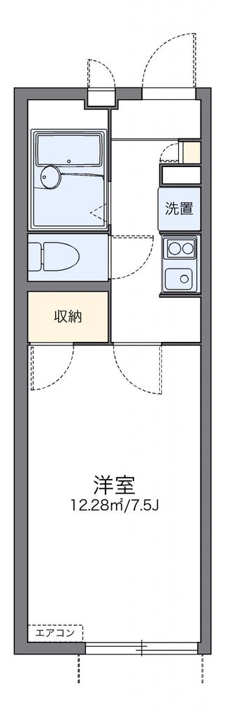 横浜市泉区下和泉のアパートの間取り