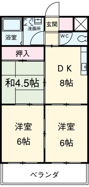 名古屋市港区津金のマンションの間取り