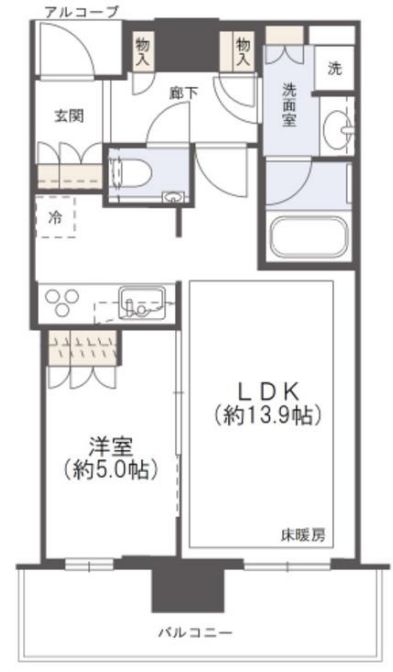 【ザ・パークハウス　中之島タワーの間取り】