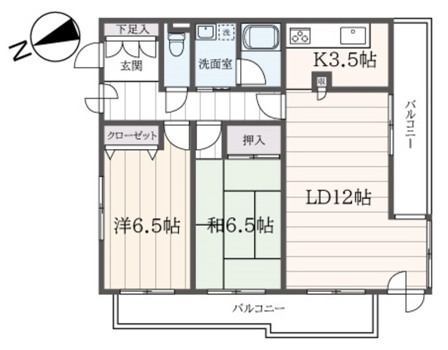 上大岡フラットの間取り