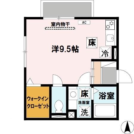 和歌山市杭ノ瀬のアパートの間取り