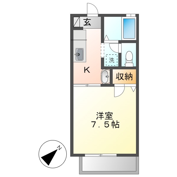 【倉敷市児島小川のアパートの建物外観】