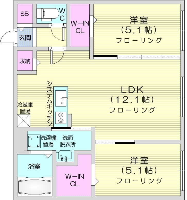 S-RESIDENCE札幌東astrazeの間取り