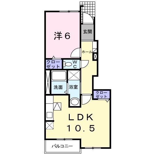 御所市大字東松本のアパートの間取り