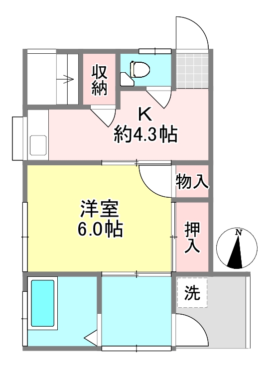 【ひかりコーポの間取り】