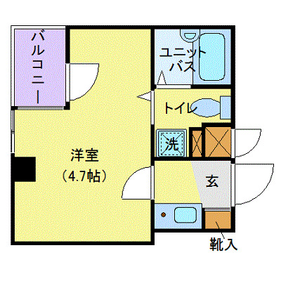 千葉市稲毛区小仲台のマンションの間取り