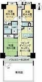 川越市新富町のマンションの間取り