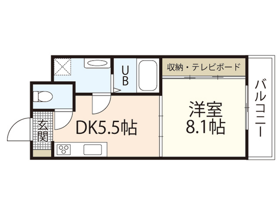 ノーブル平和大通りの間取り