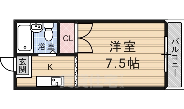 【シティハイツ桃山の間取り】