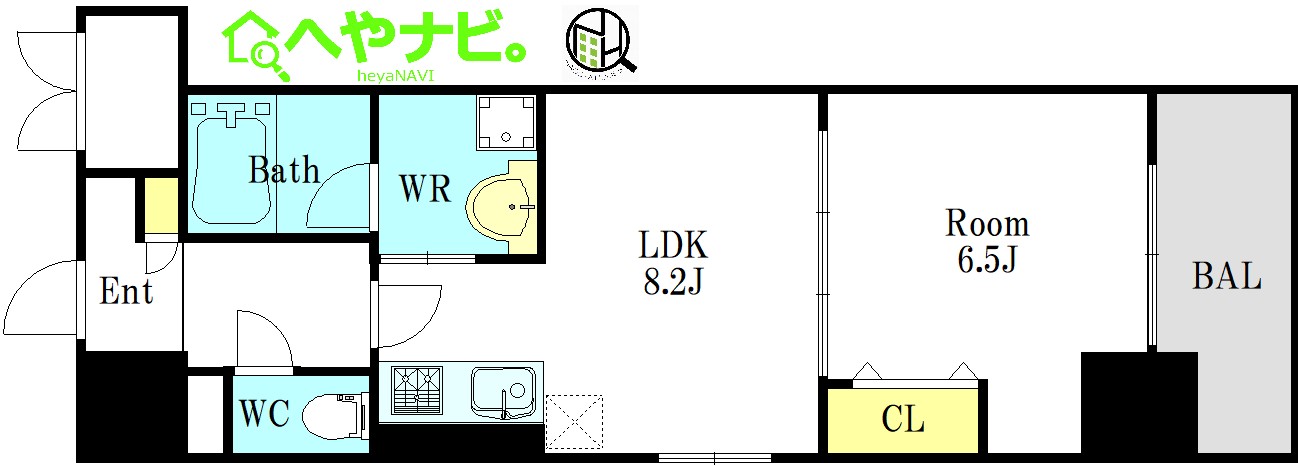 名古屋市中区錦のマンションの間取り