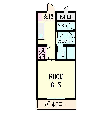 東近江市林町のマンションの間取り