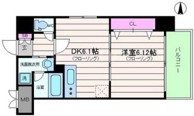 KDXレジデンス難波南の間取り