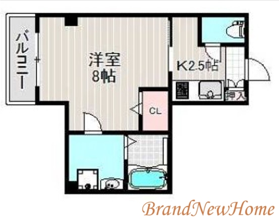 堺市堺区甲斐町西のマンションの間取り