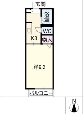 ボナールＭＡＴＯＢＡ　Ａ棟の間取り