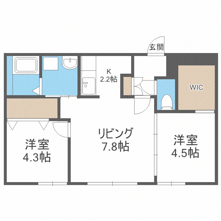 ｅｆｆｏｒｔ　Ｓ７の間取り