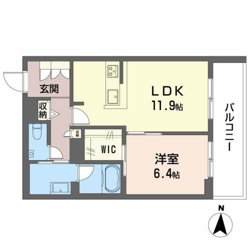 神戸市須磨区潮見台町のマンションの間取り