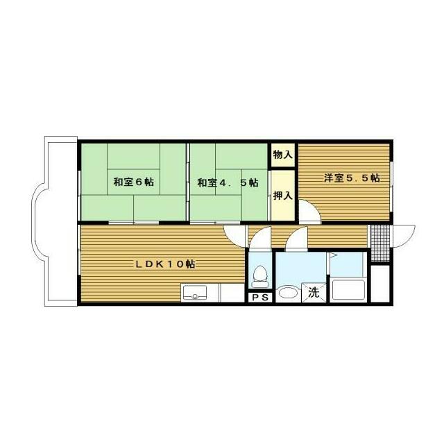 横浜市都筑区早渕のマンションの間取り