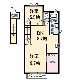 サンマリンＡ棟の間取り