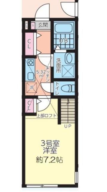 厚木市関口のアパートの間取り