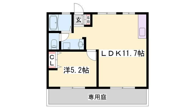 カナロア野里駅前の間取り