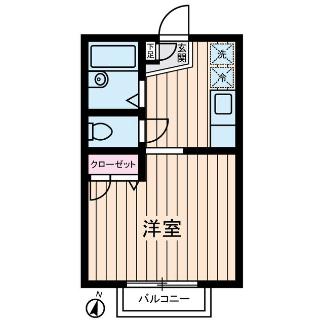 豊島区南長崎のアパートの間取り