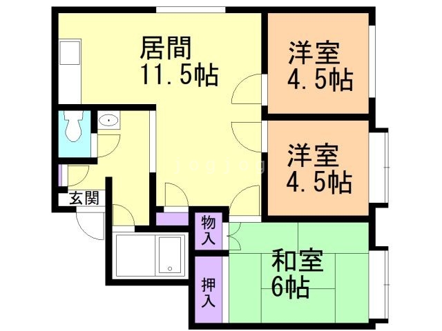 有沢マンションの間取り