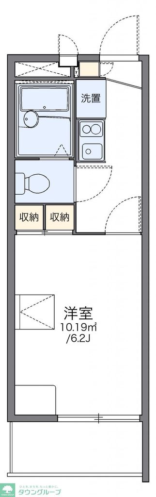 越谷市東大沢のマンションの間取り