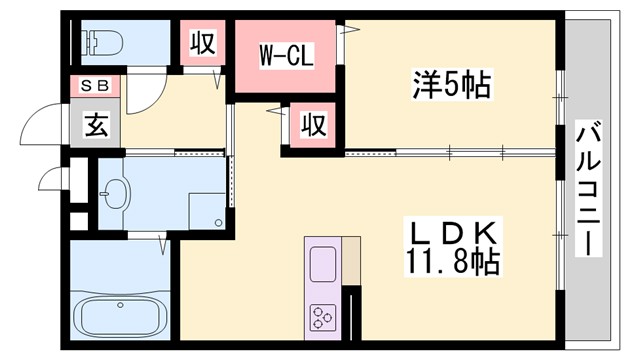 THE　RESIDENCE　姫路神屋町の間取り