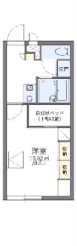 レオパレスプレミールの間取り