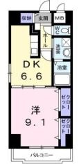 倉敷市川西町のマンションの間取り