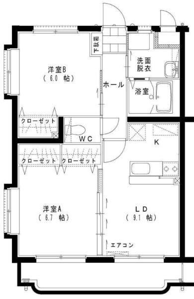 【サニーコート2の間取り】