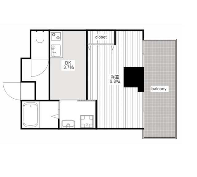 さくらHills NISHIKI Platinum Residenceの間取り