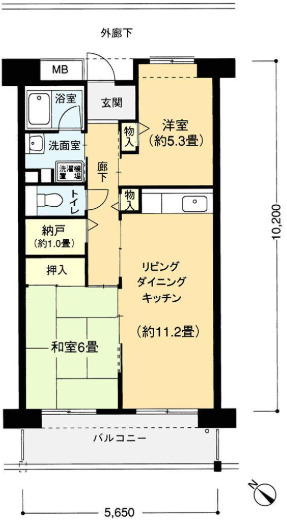 フロール山田町第1_間取り_0