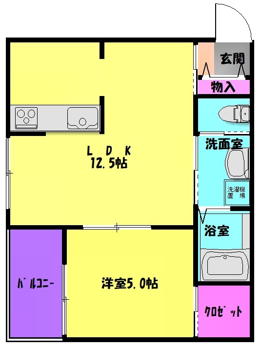 リビングライフ八尾山本の間取り写真