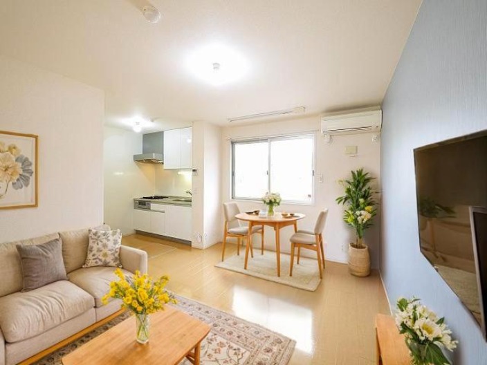 居室・リビング　CGで家具等を配置したもので家具等は含まれません