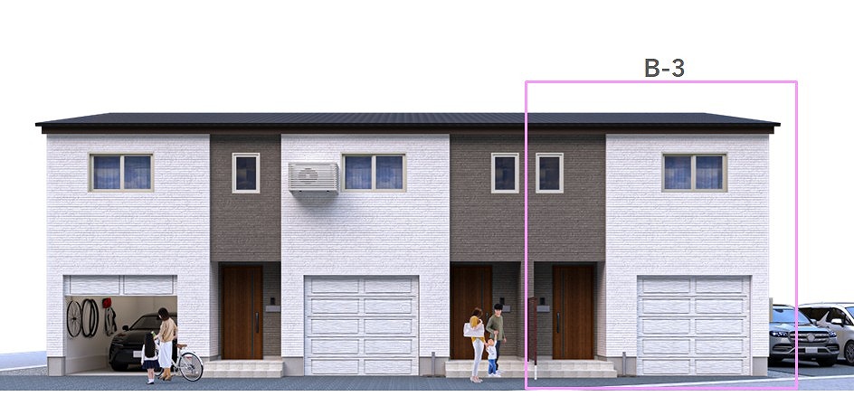 建物外観　ガレージ付■アピタ富山店迄徒歩7分！周辺は商業施設充実！