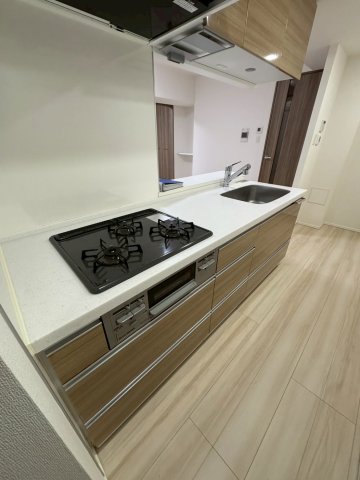 キッチン　コンパクトなキッチンで掃除もラクラク