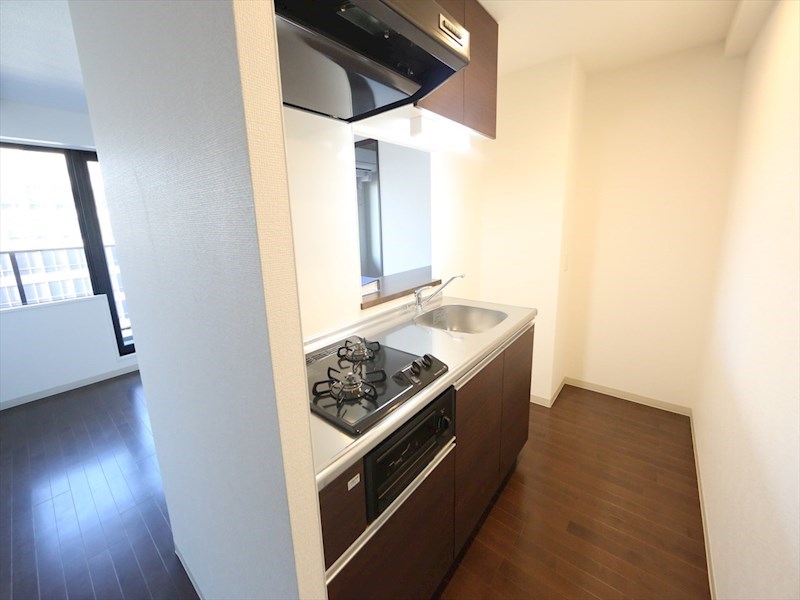 キッチン　システムキッチン（ガス2口コンログリル付）カウンターキッチン