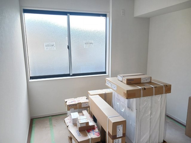 居室・リビング　建築中