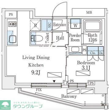 シーズンフラッツ町屋の間取り写真