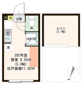 シャルムニシオギの間取り写真
