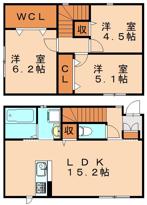 サンラプロ西鳴水の間取り写真