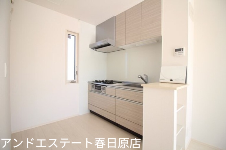 キッチン　経済的な都市ガス使用
