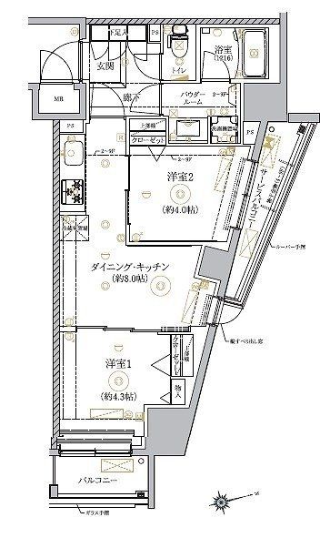RELUXIA墨田八広の間取り写真