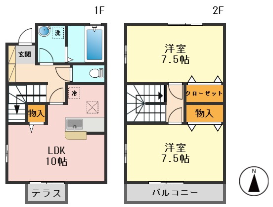 Reveur本一色の間取り写真