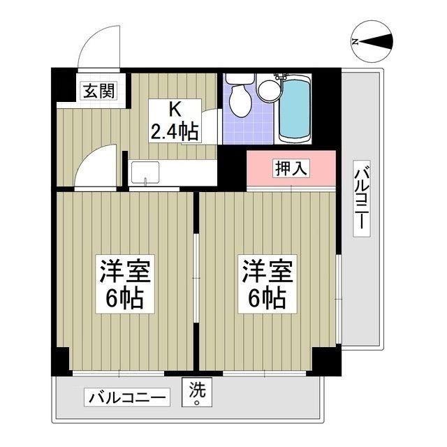 ベルメゾン並木の間取り写真