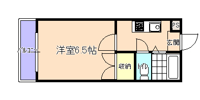 枚方市牧野本町のマンションの間取り